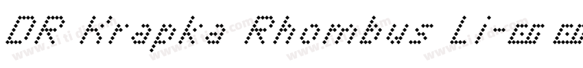 DR Krapka Rhombus Li字体转换